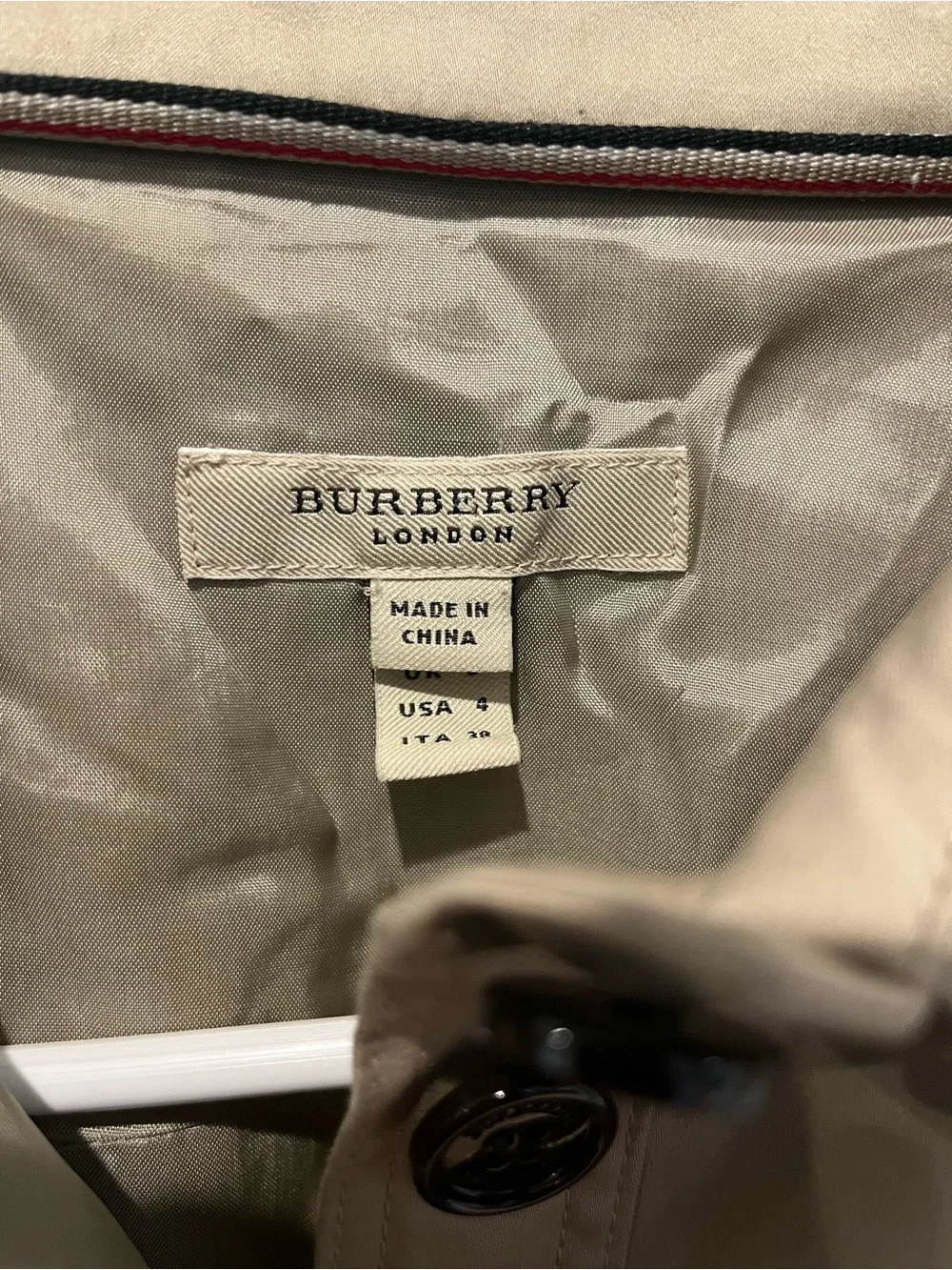 Burberry Khaki Short-Sleeve Trench Dress - Picture 3 of 4